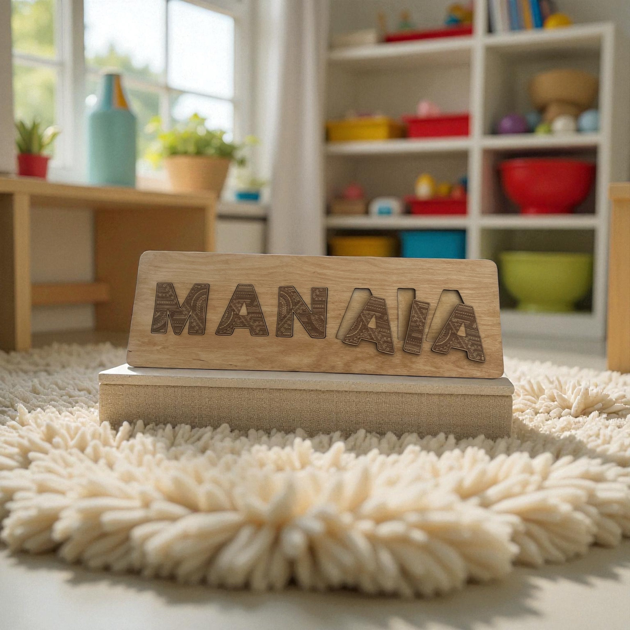 Polynesian Wooden Name Puzzle